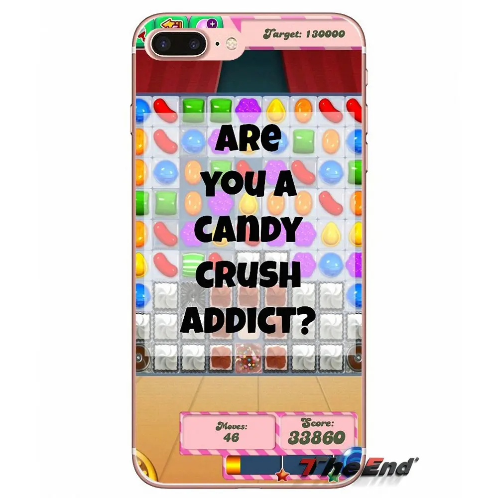 Прозрачные мягкие чехлы для samsung Galaxy S3 S4 S5 MINI S6 S7 edge S8 S9 Plus Note 2 3 4 5 8 candy Crash saga |