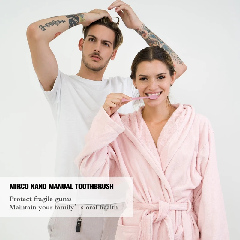 

Million Fiber Toothbrush Ultra-fine Soft Hair Wave Nano Brush Eco Friendly Portable Travel Tooth Brush With Box Dental Oral Care