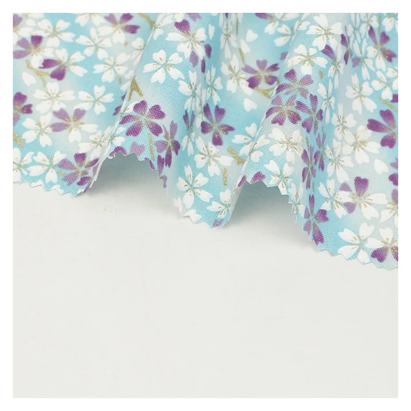 Фототкань бронзовая хлопчатобумажная для шитья кимоно в японском стиле материал