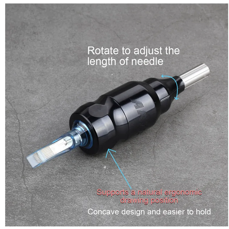 hot Aluminum Cartridge Tattoo Grips 25mm Purple Grip Rod Round Tips For Free Shipping Can adjust attoo needle |