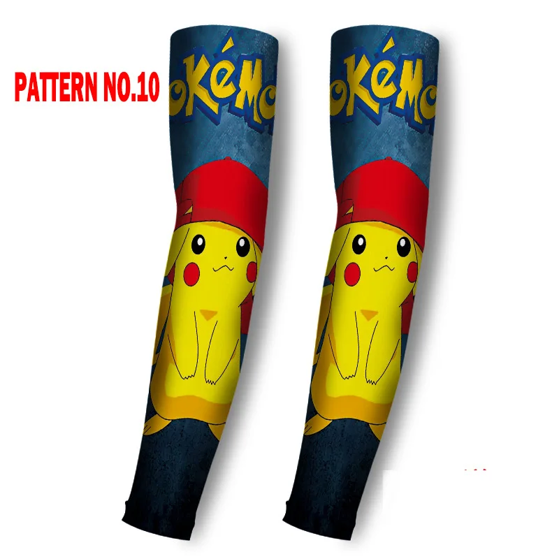 10 узоров ледяная ткань унисекс мультфильм &quotПокемон-Пикачу&quot Печать манга