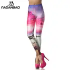 Женские Классические леггинсы NADANBAO со звездным небом, эластичные штаны для фитнеса, облегающие тренировочные штаны, леггинсы с 3D-принтом