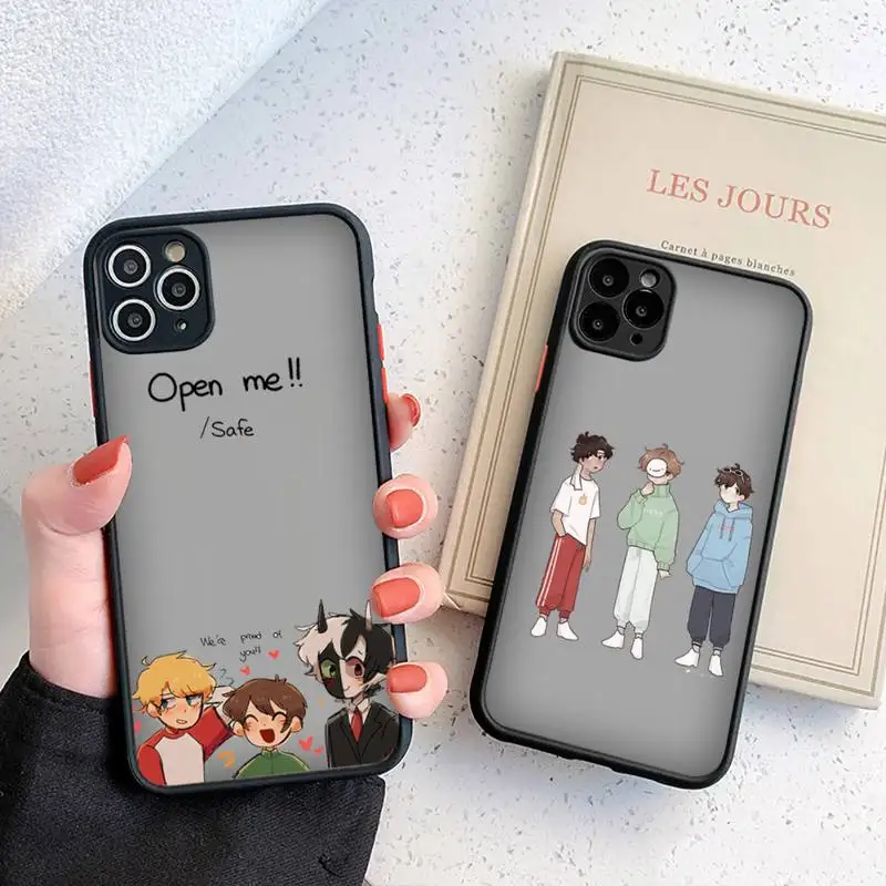 

Dream smp Phone Case For iphone 12 11 8 7 plus mini x xs xr pro max matte transparent cover