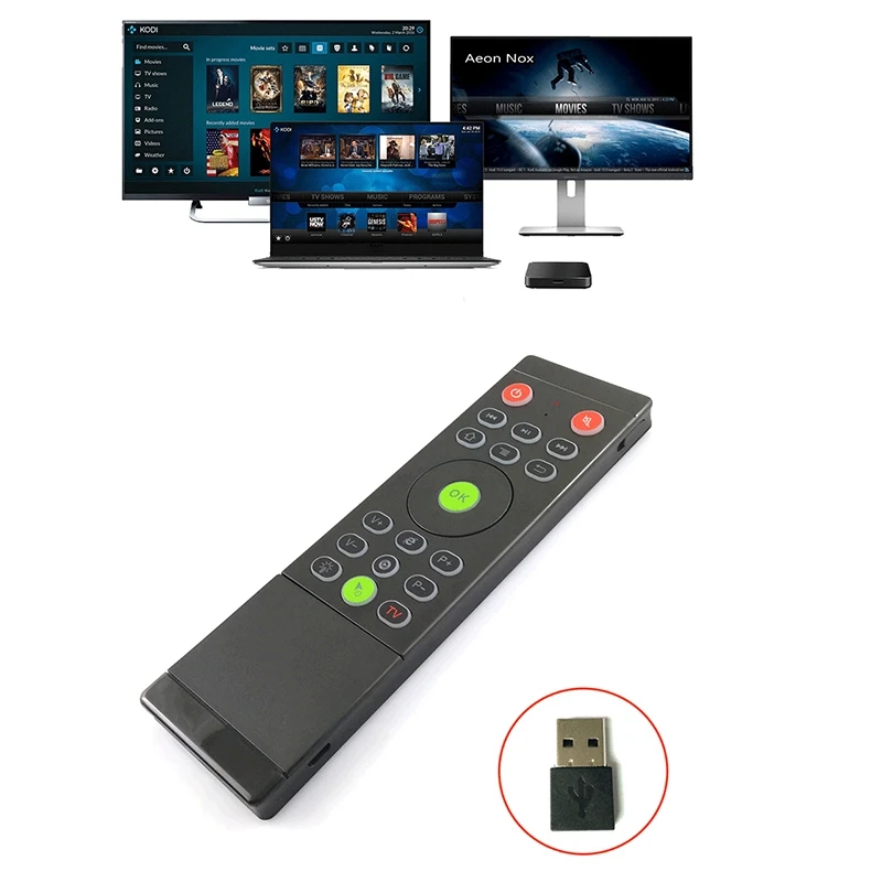 Ручной TZ16 Air Mouse 2 4 GHz беспроводной двухсторонний обучающий датчик Gyro Touchpad