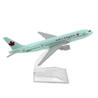 Самолёт в масштабе 1400, самолёт Боинг 777 Air Canada 16 см, модель самолета из сплава B777, игрушки для детей, подарок для коллекции