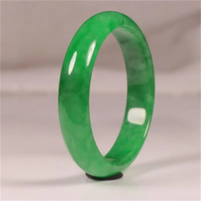 

High Quality National Natural Myanmar Emerald Green Bangle Women's Jade Bracelet Jewelry Girlfriend