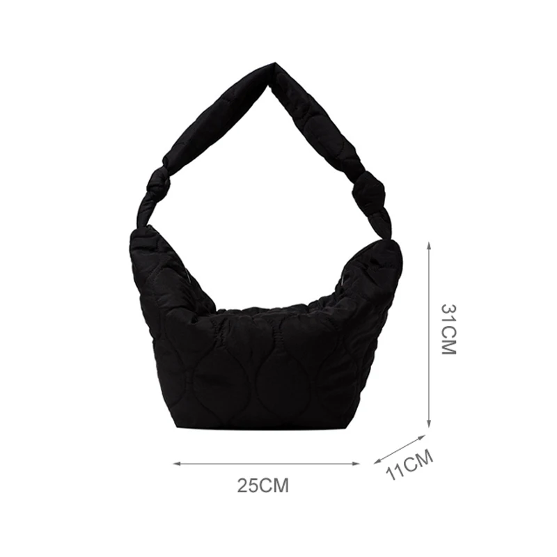 Cloth Soft Shoulder Bag For Women Fashion PU Leather Composite Women Bags Trend Ladies Handbags Large Capacity Female Daily Bag