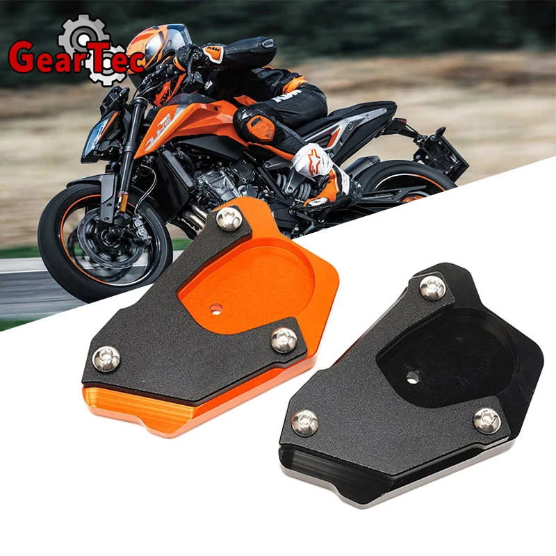 

Motorcycle Accessories Foot Enlargerment Kickstand Extension Pad Side Stand Enlarger Plate For KTM 790 ADV 790 Adventure R/S