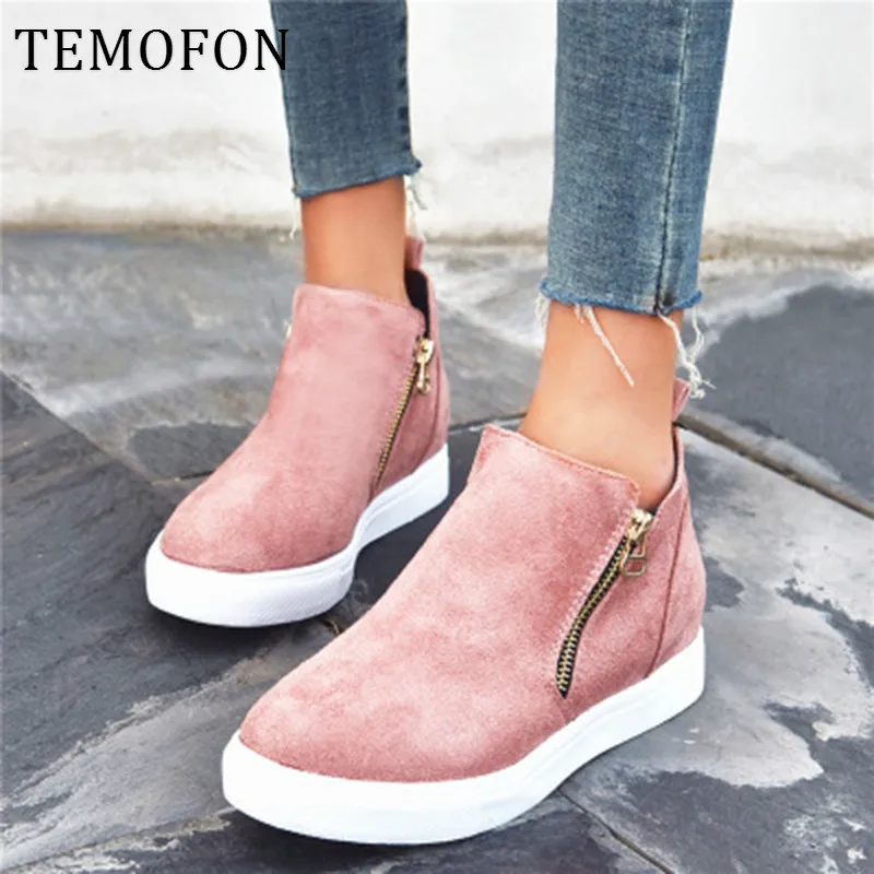 Женская обувь на плоской подошве кроссовки платформе женская повседневная