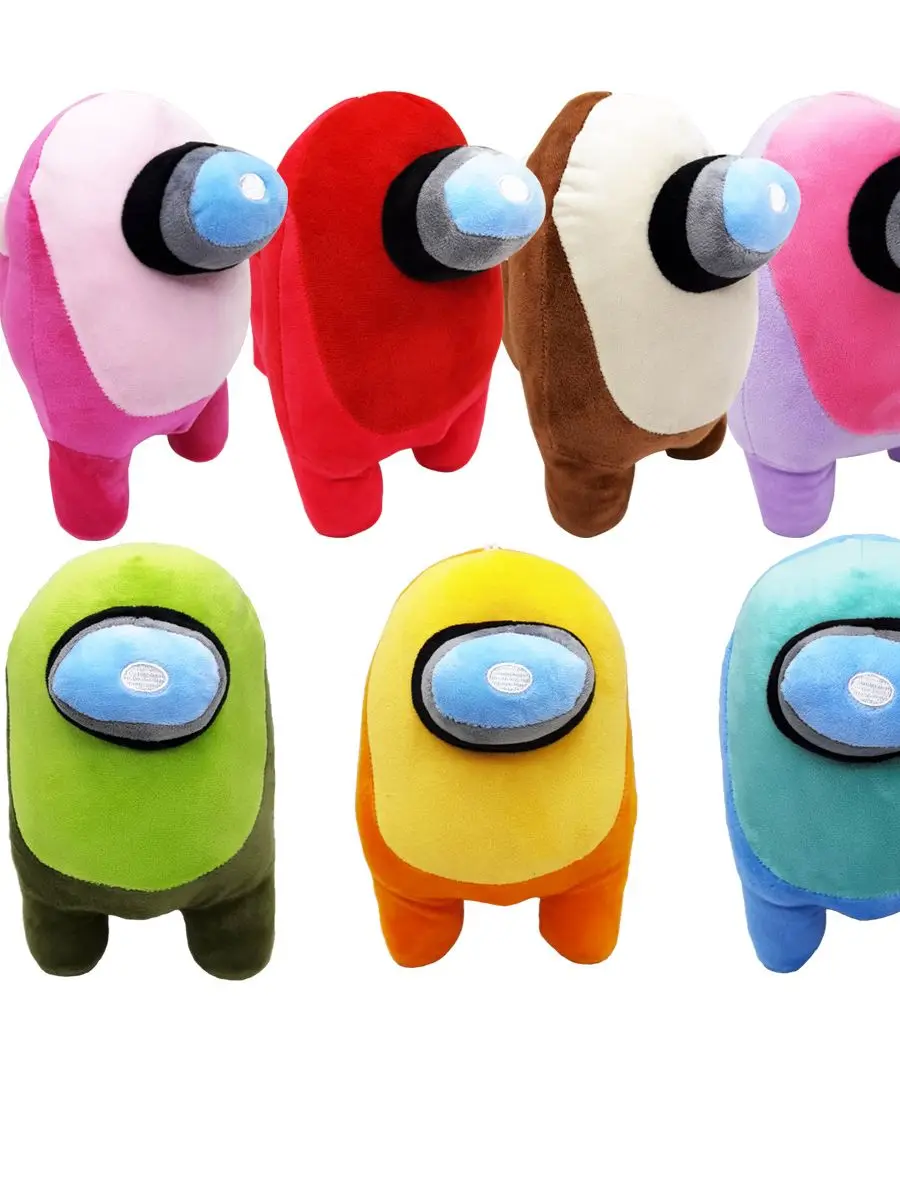 6 Pcs A’mong.Us Merch Among Us Toy Amg Us Plushie Cute Crewmate Plush Amg Us Stuffed Plush Toy for Kids Gift 