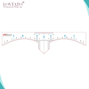 Аксессуары для микроблейдинга, точный Перманентный макияж, инструменты для формирования бровей, измерительная линейка, наклейка для 3D перманентного макияжа, татуировки