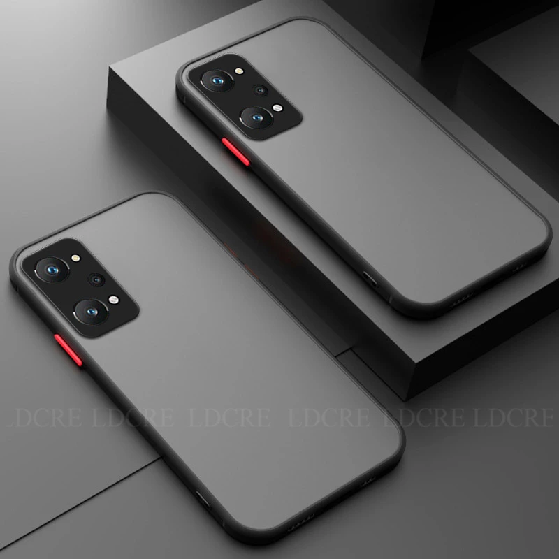 For Realme GT Neo 2 Case for Realme GT Neo 2 Cover Silicone Matte Transparent PC Rubber Silm Soft Case For Realme GT Neo2 Case