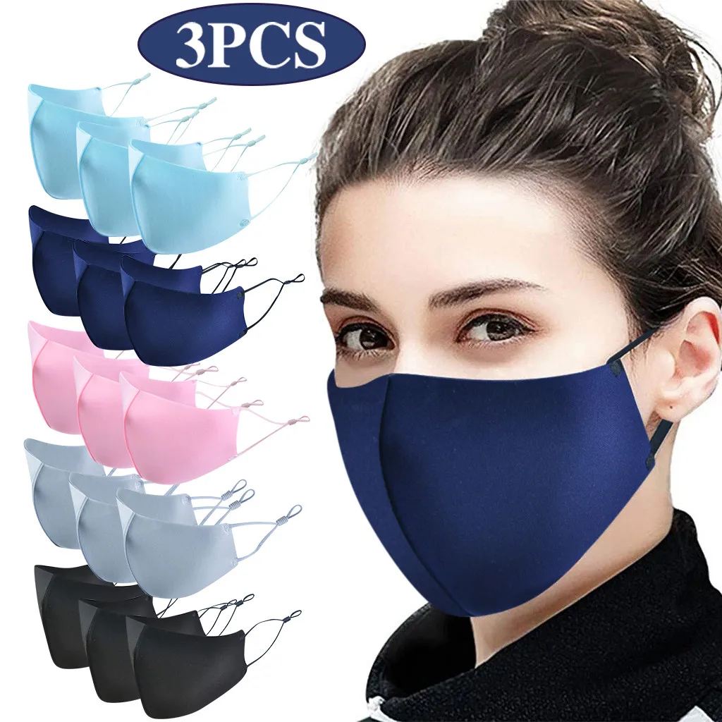 3 шт моющиеся mascarillas хлопок facecover многоразовые для женщин рот крышка лица Mondkapjes