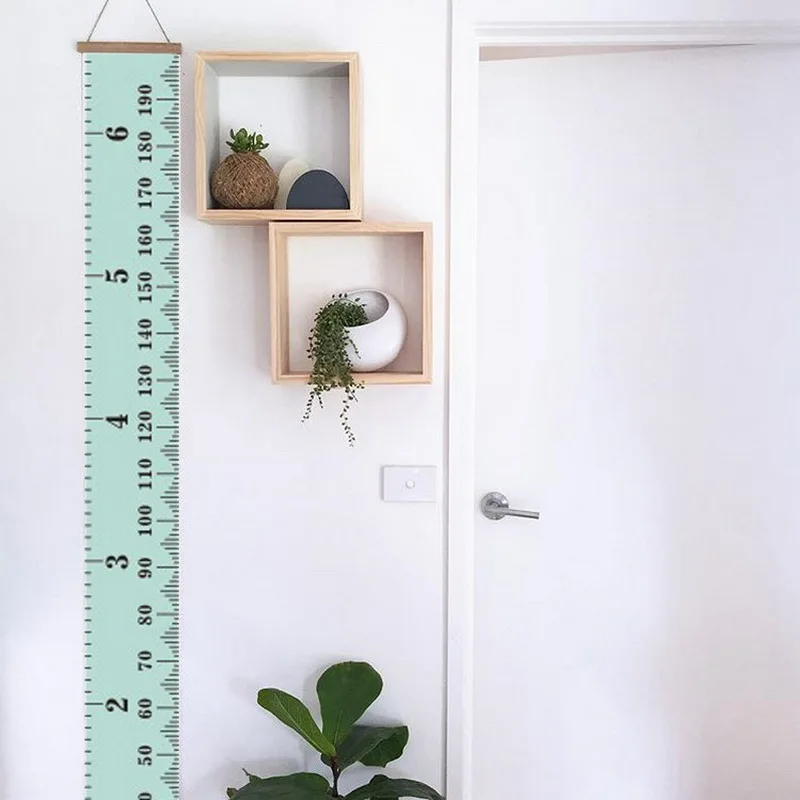 Waterproof 1Pcs Height Measure Chart Wall Stickers For Kids Rooms children wall decals Measuring height | Дом и сад