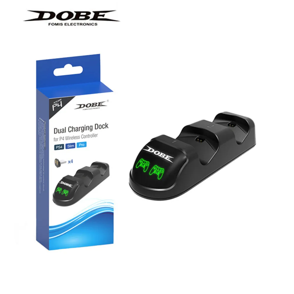 Для PS4 Быстрая зарядка док станция с двумя контроллерами зарядное устройство