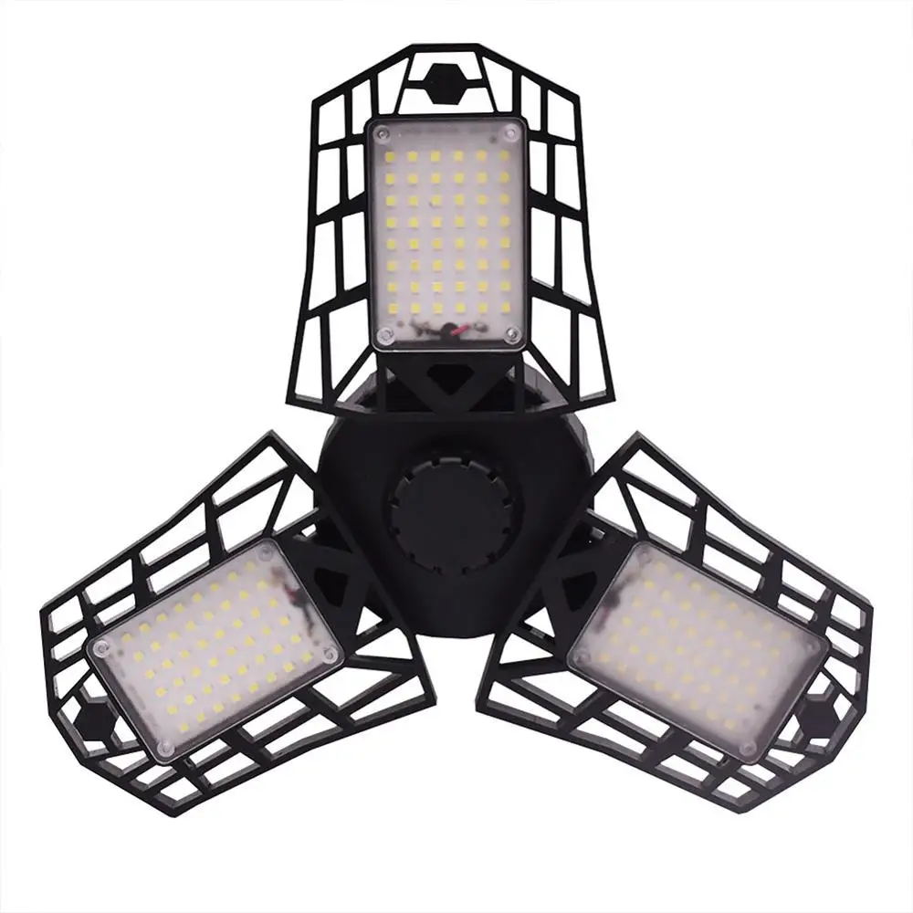 LED Floodlight 60 Вт E27 Светодиодный гаражный складной светильник четырехлистный светильник AC110V-265V Бытовая лампа Ночной светильник ing 6000лм IP54 водонепроницаемый светильник s - Испускаемый цвет: LED Floodlight