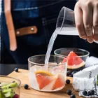 Термостойкая прозрачная стеклянная чашка в японском стиле для завтрака, молока, креативная мини-кружка для кофе, фруктов, йогурта, Офисная чашка, посуда для напитков