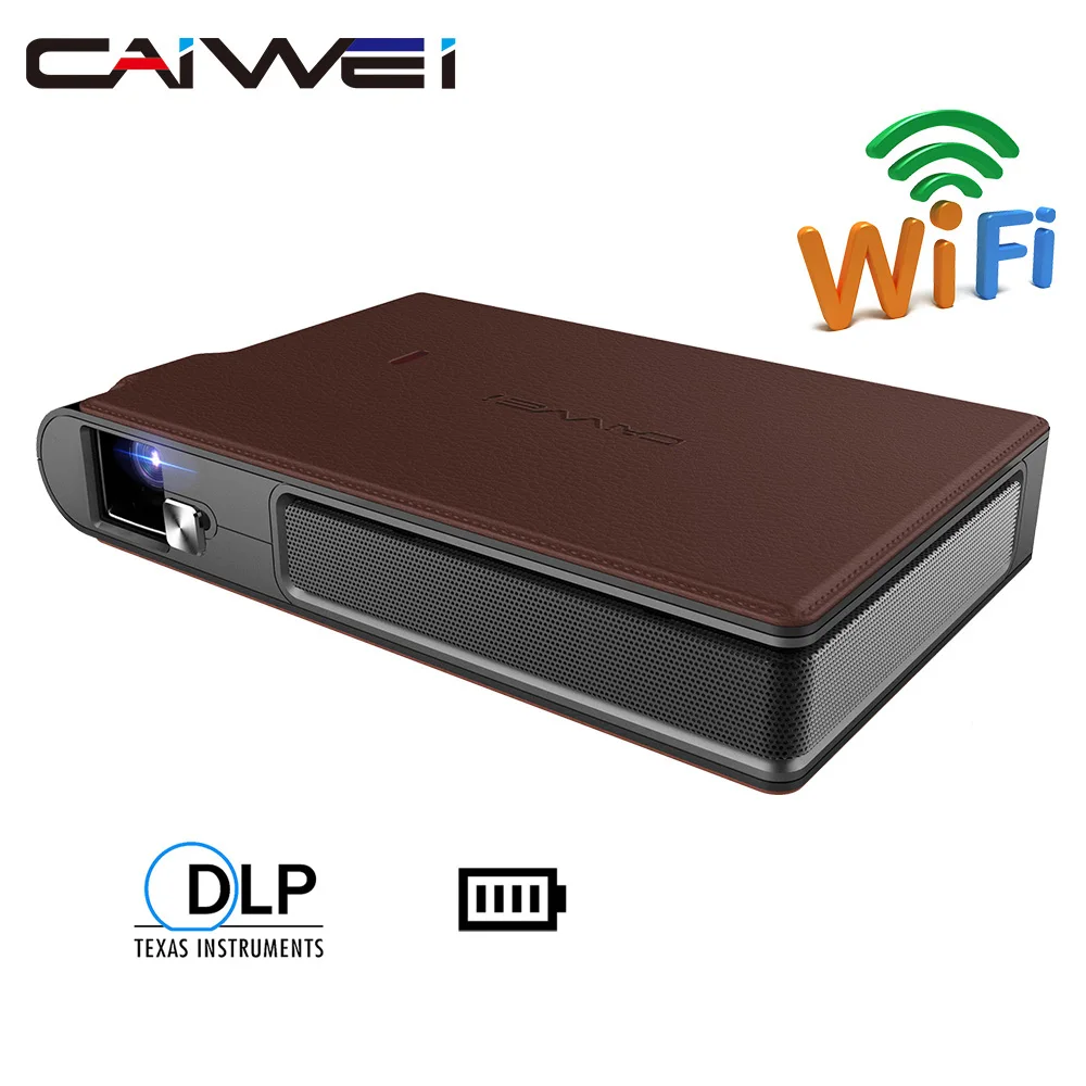 Карманный DLP проектор S6W заряжаемый Wi Fi портативный светодиодный мини видео 1080P 3D