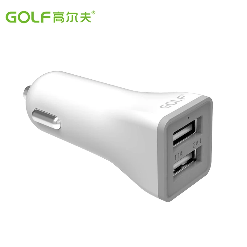 Автомобильное зарядное устройство GOLF 2 1 а с двойным выходом USB для iPhone Samsung LG Huawei