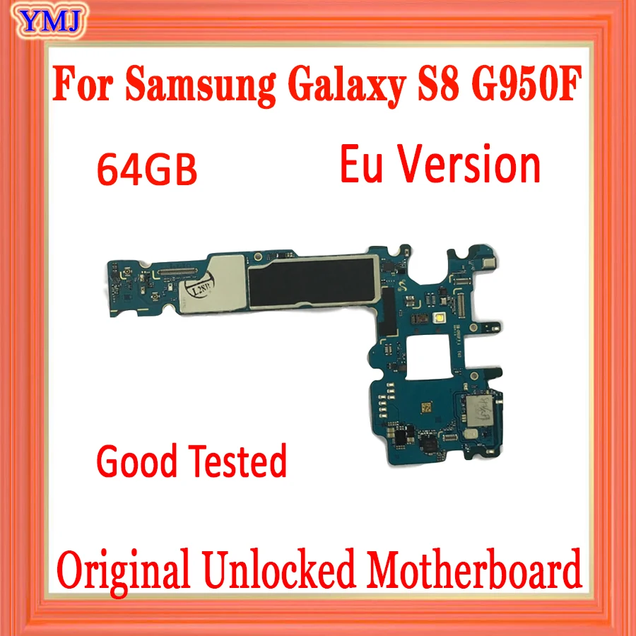100% оригинальная разблокированная материнская плата для Samsung Galaxy S8 Plus G955F G955FD 64 ГБ