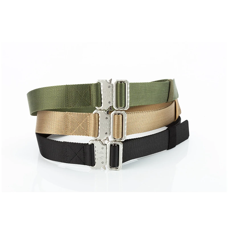 Тактический военный ремень с регулируемой металлической пряжкой из сплава