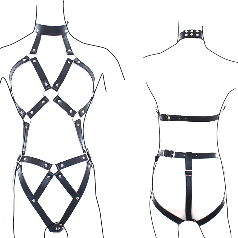 

Sex Harness Bondage BDSM Bondage Fetish Slave Exposed Breast Chastity Belt SM Sex Products Garter Body Belts Adult Sex Toys