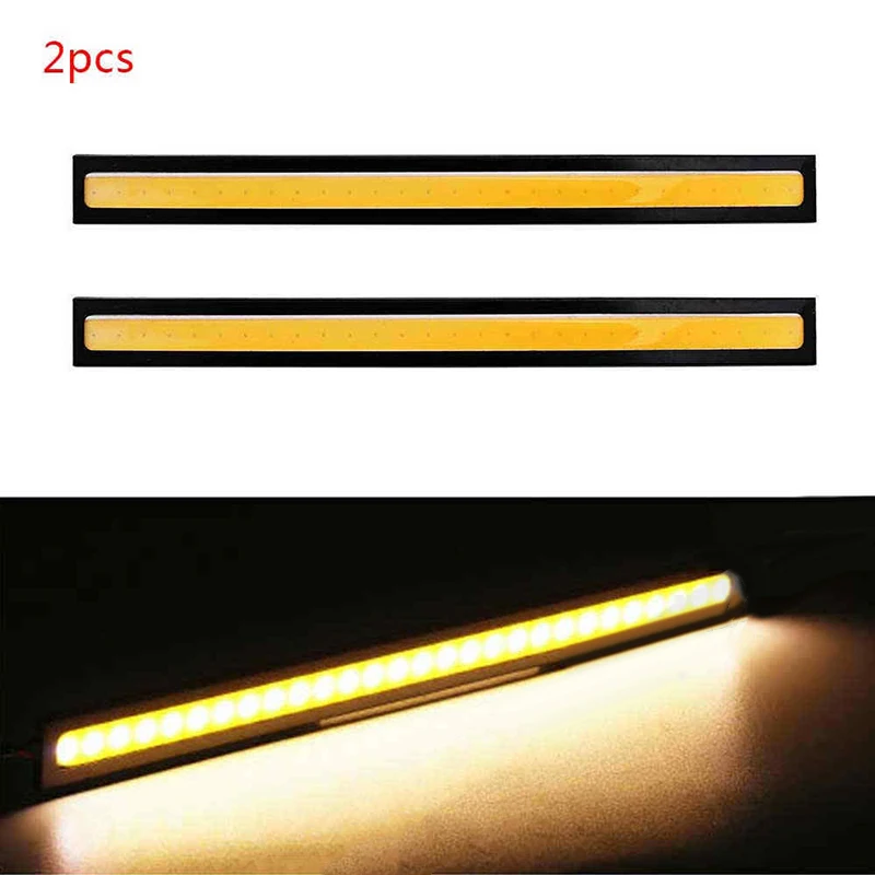 2*17 см 12 в LED COB Автомобильные дневные ходовые огни противотуманная полоса|Абажуры|