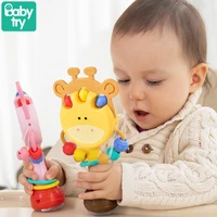 toddler mobile rattles for 0 12 24 months baby montessori toys for one year old boy girl soft teether rattle drum juguetes bebe