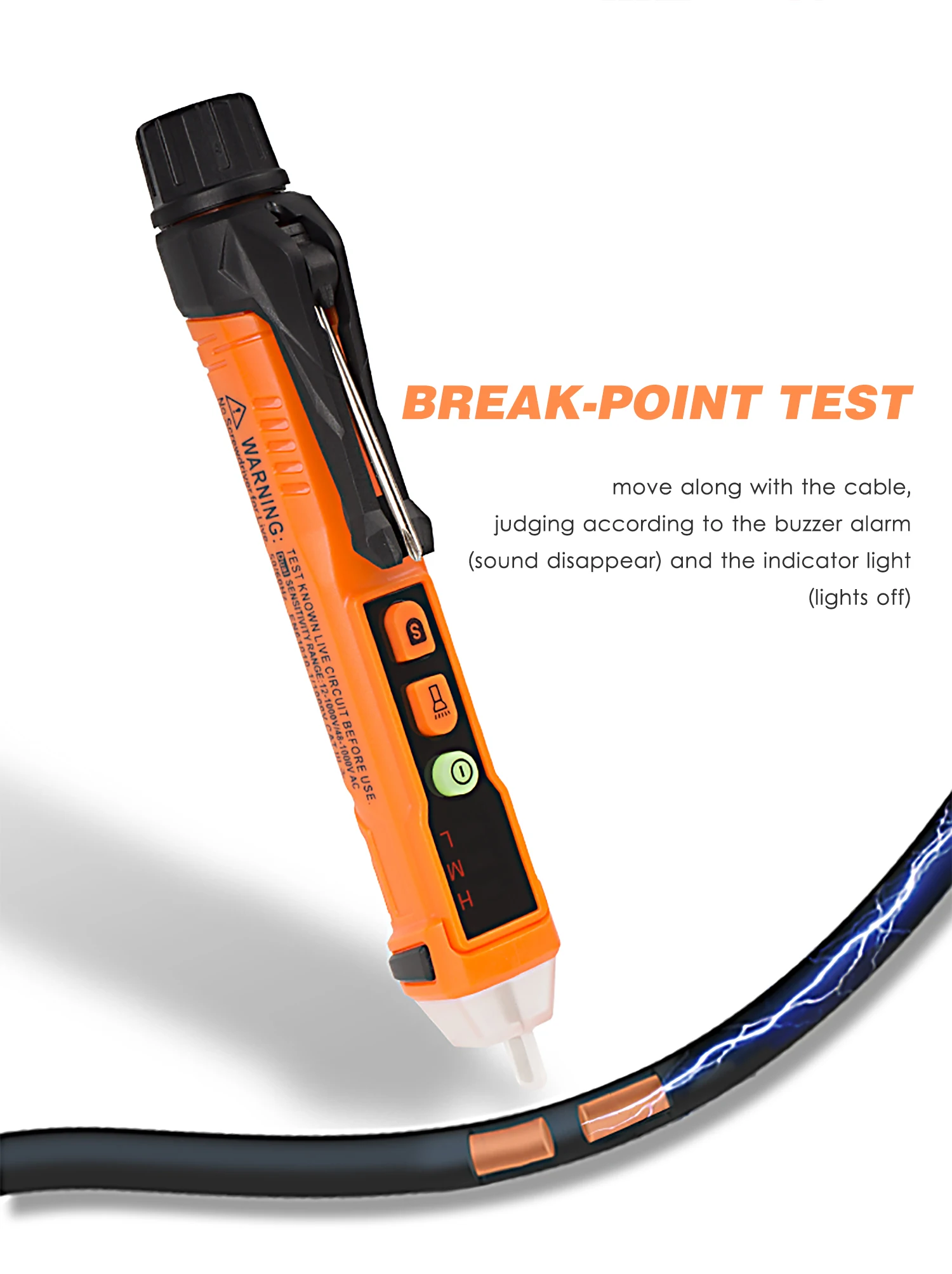 PEAKMETER PM8909 + детектор напряжения переменного тока тестер цепи перьевого типа