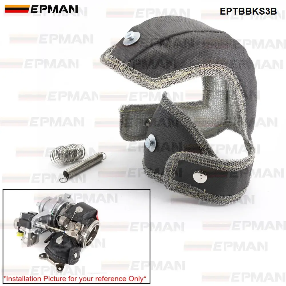 EPMAN Racing турбо одеяло теплозащитный чехол для Audi S3 8V/для VW Golf GTi/для R/для Leon Cupra EPTBBKS3B