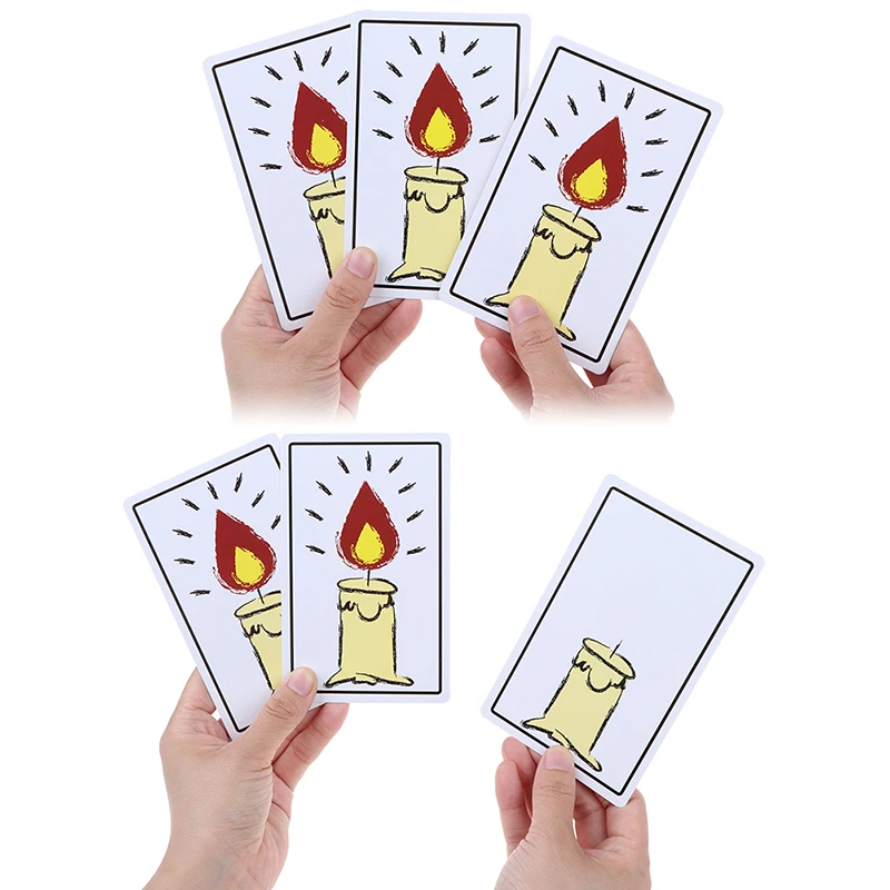 1 Juego de velas para aliviar cartas m&aacute;gicas, trucos de magia, accesorios de magia, incre&iacute;ble juguete m&aacute;gico, Juguetes Divertidos para ni&ntilde;os-1
