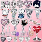 Шарм-бусина серебряного цвета для браслета Pandora