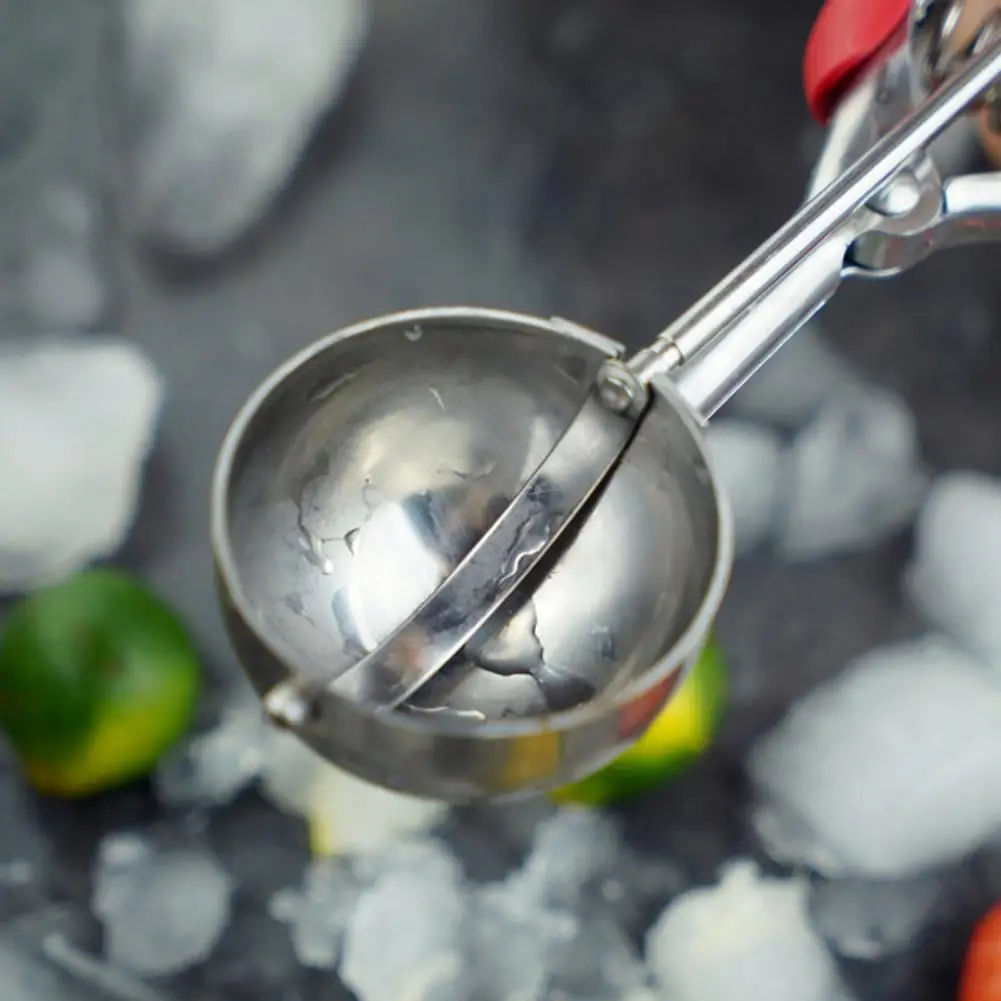 

Ice Cream Spoon Eco-friendly Labor-saving Stainless Steel Thick Watermelon Fruit Scoop Supplies Long Service Life Household