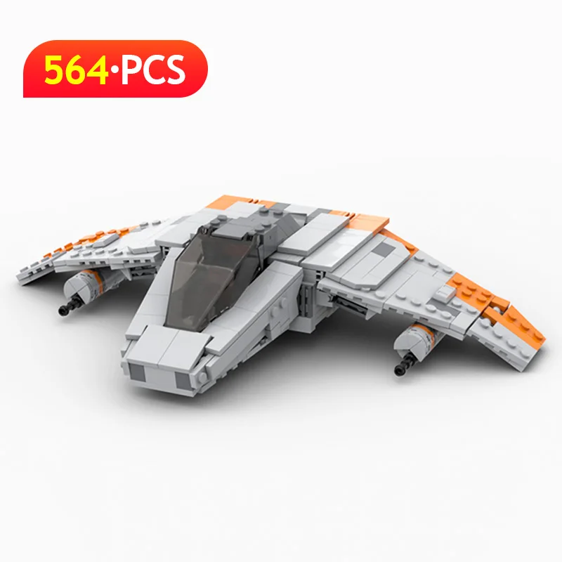 

Space Series Wars V-wing Airspeeder Building Blocks MOC-35204 Assembly Fighter Aircraft Model Bricks Kids DIY Toy Christmas Gift