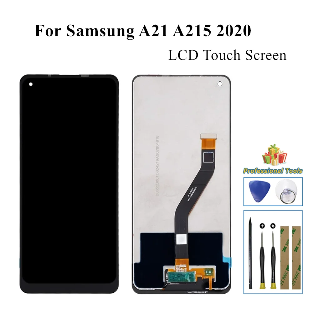 

LCD Replacement For Samsung Galaxy A21 2020 A215 SM-A215 LCD Screen Display Touch Digitizer Assembly Tools Adhesive Sticker Tape
