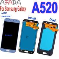 5 0 amoled tft lcd for samsung galaxy a5 2017 lcd a520 a520f sm a520f display touch screen digitizer assembly parts for a520