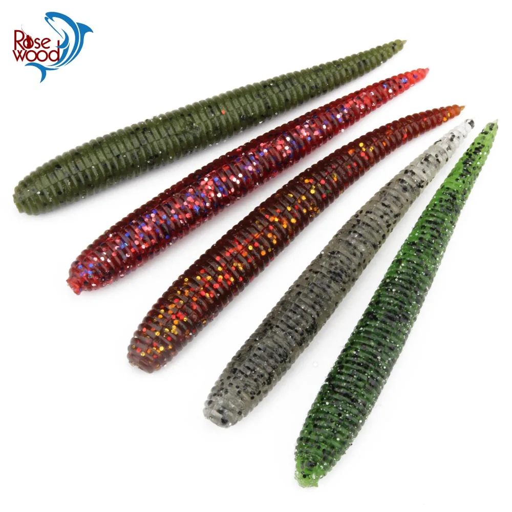 Палисандр 8 шт. мягкий червь рыболовные приманки из Китая искусственные мягкие 100