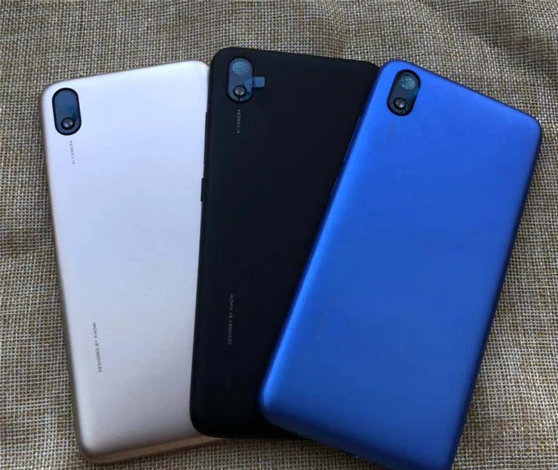 Для Xiaomi Redmi 7A задняя крышка аккумулятора задняя крышка корпуса задняя крышка камеры стеклянная линза Боковая клавиша запасные части