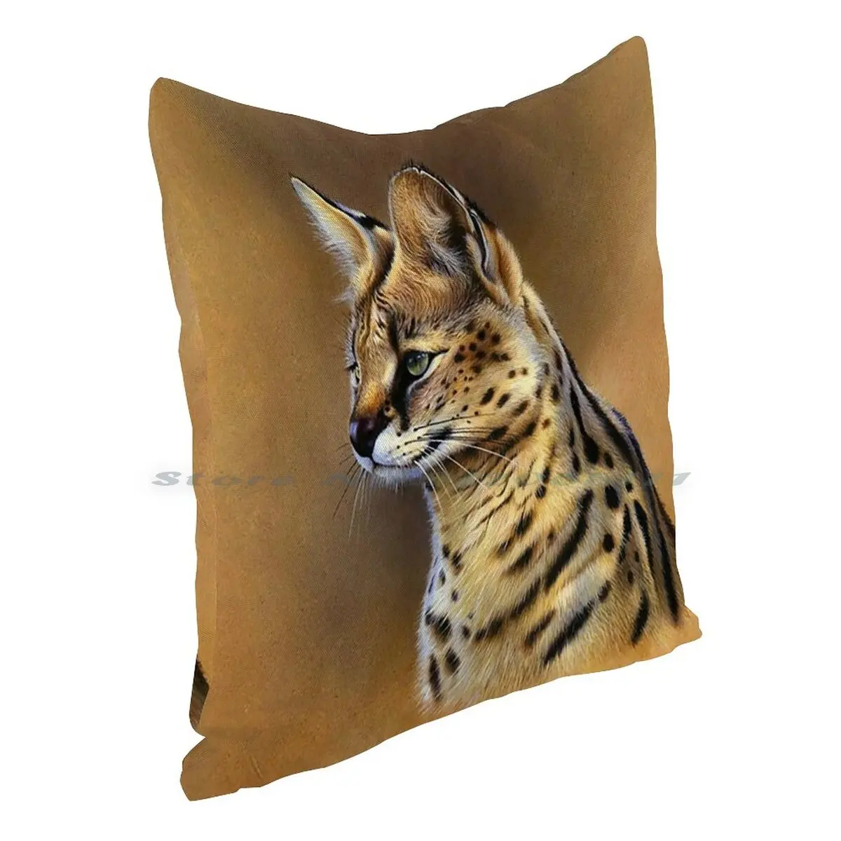 Наволочка для подушки Serval наволочка из хлопка и льна с изображением кота кошки