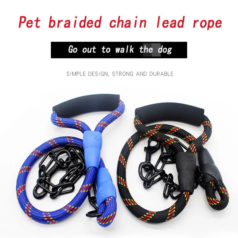 Модные мягкие ручки собаки жгут кожа прочный полиэстер поводок для собак больших