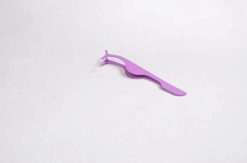 Purple Конфеты цветные ресницы бигуди пинцет красота Многофункциональные Накладные ресницы нержавеющая Вспомогательный зажим аксессуары для макияжа инструменты - Цвет: Purple