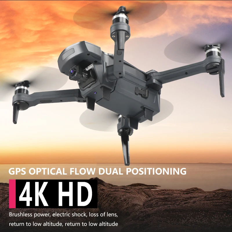 Профессиональный Дрон с дистанционным управлением GPS FPV Wi Fi 4K HD двойная камера