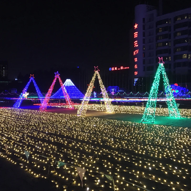 10 м гирлянда ЕС/США вилка Рождественские огни светодиодные гирлянды украшения