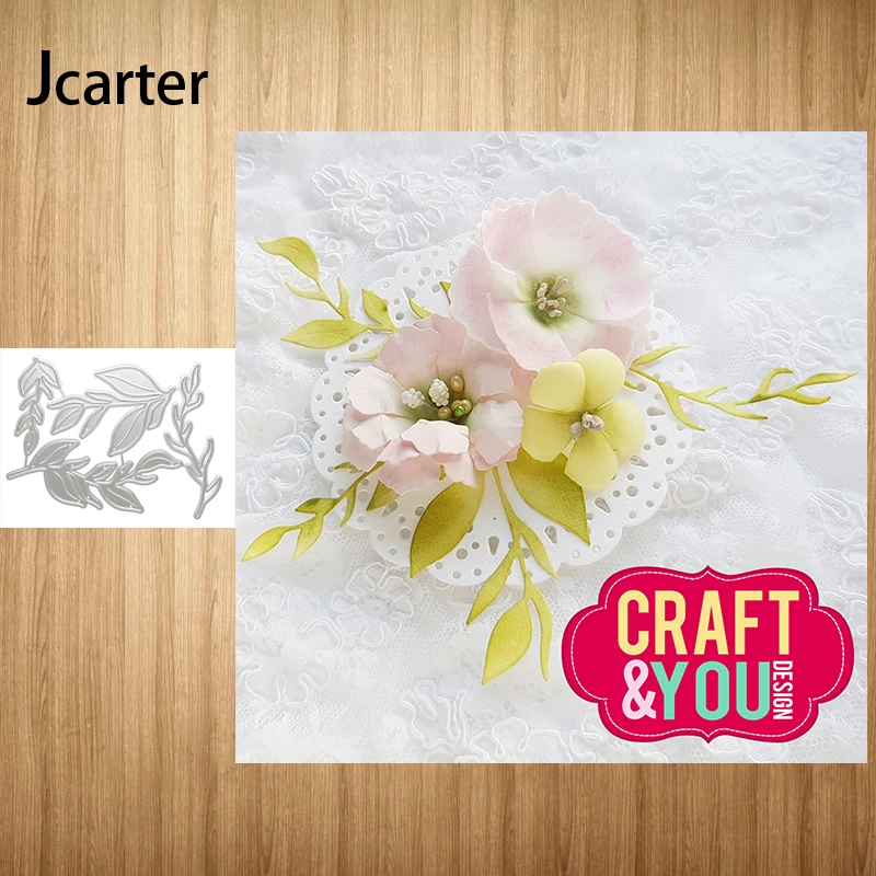 

2021 New Design Branches Leaves Metal Cutting Dies Shape for Scrapbooking Craft Die Cut Stencil Card Make Mould Sheet Decoration