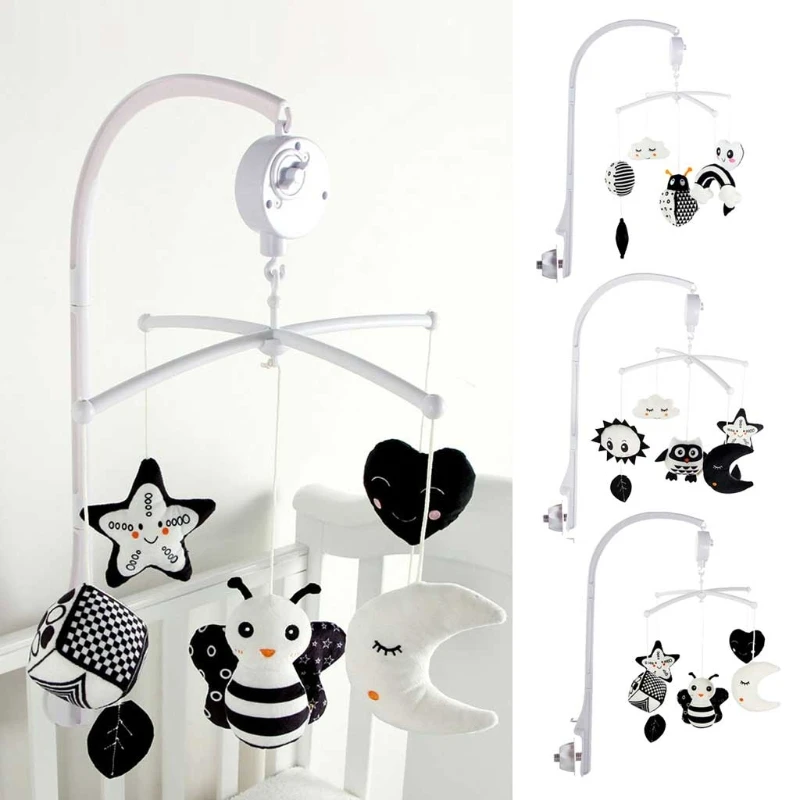 

Baby Bed Moon&Star Haning Supplies Eco-friendly Plush Hanging Pleasant Cute Moon&Star Shaped Stroller Hanging Plush Accessories