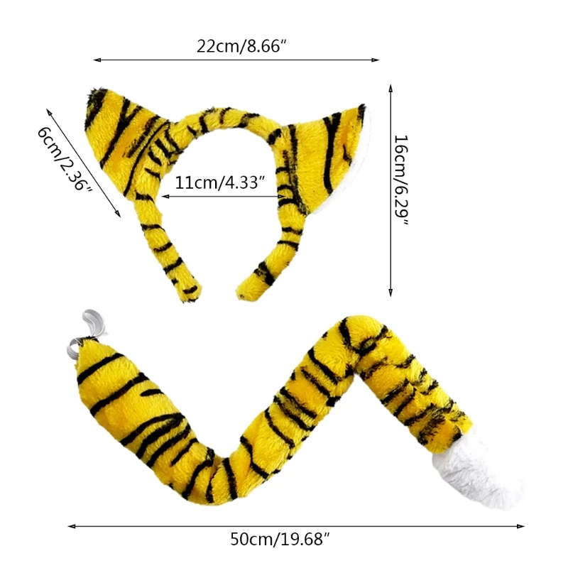 

Halloween Adult Children Cosplay Animal Headband Cartoon Headwear Show Toddler M6CD