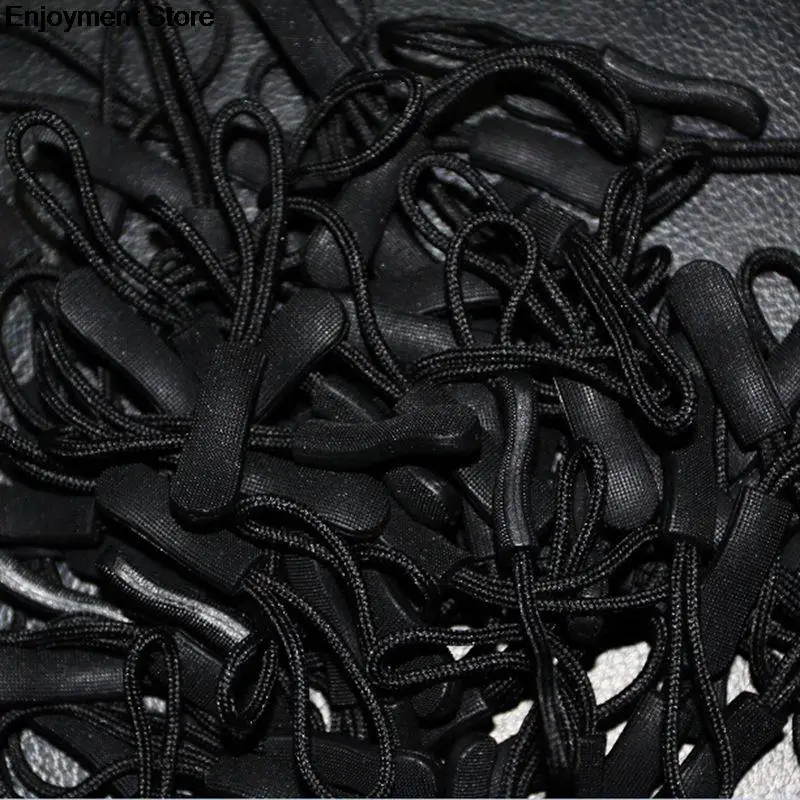 5 шт./компл. повседневные пластиковые застежки-молнии шнур веревочный ремешок