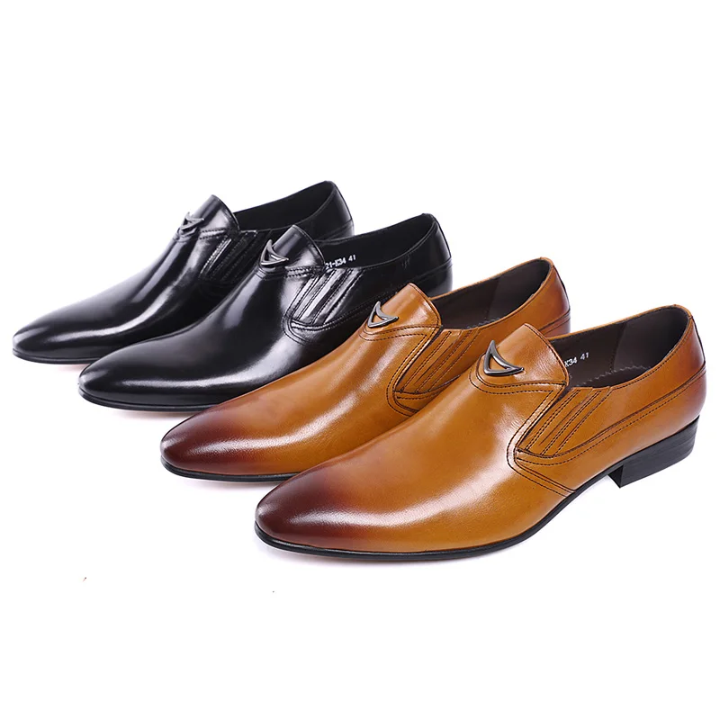 Туфли FELIX CHU мужские из натуральной кожи лоферы без застежки официальная обувь