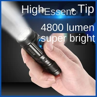 powerful flashlight rechargeable lamp camping outdoor lighting tactical flashlight for hunting lanterna diving lamp work light