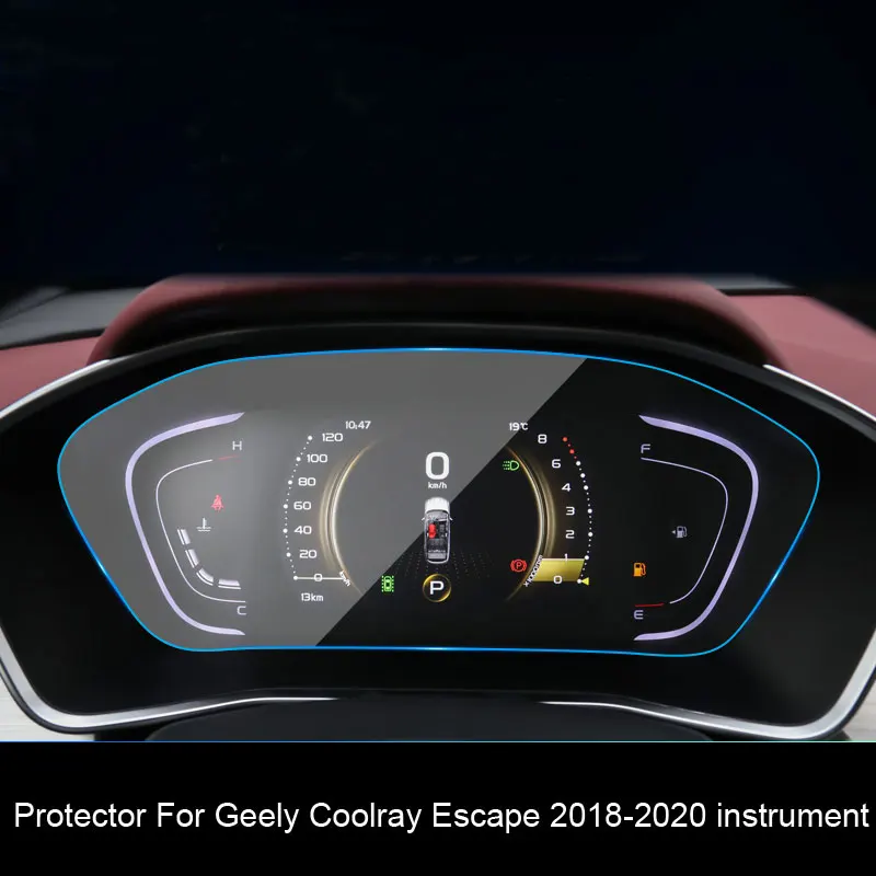 Geely-Protector de pantalla para Panel de instrumentos de coche, película protectora PET,...